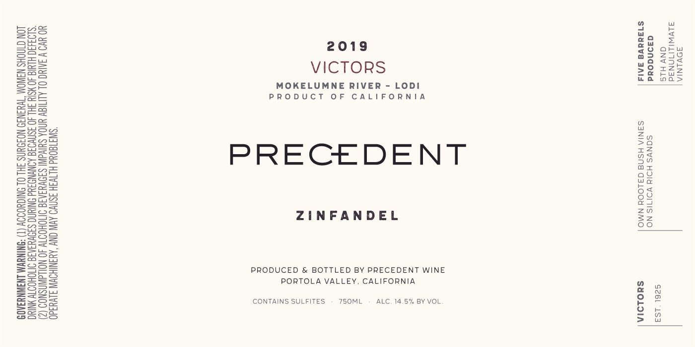 2019 Precedent Zinfandel Victors | My Site